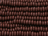 Dark Brown Saucer Beads Wood Beads 5-6mm (WD932)