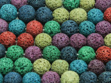 Multi-Color Round Lava Rock Beads 10-11mm (LAV128)