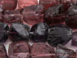 Dark Purple Recycled Sea Glass Beads 14-20mm (RG1013)
