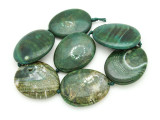 Green Agate Slab Gemstone Beads 51-53mm (AS935)