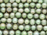 Light Green Potato Irregular Pearl Beads 8-10mm (PRL199)