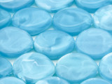 Ice Blue Teardrop Tabular Resin Beads 24mm (RES615)