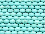 Turquoise Howlite Barrel Gemstone Beads 8mm (GS4170)