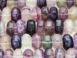 Purple Fluorite Faceted Rondelle Gemstone Beads 12-14mm (GS4185)
