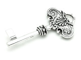 Ornate Key - Pewter Pendant 78mm (PW891)