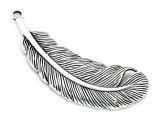 Feather - Pewter Pendant 78mm (PW896)