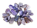 Purple Agate Slab Gemstone Beads 30-51mm (AS950)