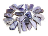 Purple Agate Slab Gemstone Beads 42-64mm (AS954)