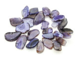 Purple Agate Slab Gemstone Beads 33-50mm (AS955)