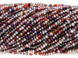 Purple & Multi-Color Crystal Glass Beads 2mm (CRY316)