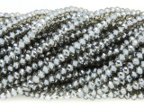 Smoky Gray Crystal Glass Beads 4mm (CRY324)