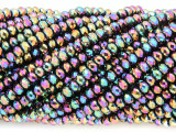Multi-Color Jeweltone Crystal Glass Beads 4mm (CRY334)