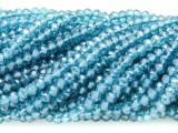 Aqua Blue Crystal Glass Beads 4mm (CRY342)