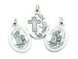 St. Francis w/Cross Pendant - 24mm (SF14)
