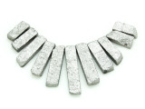 Silver Electroplated Quartz Gemstone Pendants - Set of 11 (GSP1749)