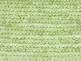 thumbnail image 2 of Peridot 3-4 Mm Button Gemstone Beads Strand - 14.5" Strand, More Than 75 Beads 2 of 6