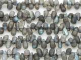 Labradorite Teardrop Gemstone Beads 5-8mm (GS4379)