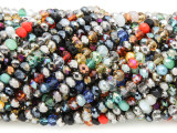 Assorted Crystal Glass Beads 2-4mm (CRY441)