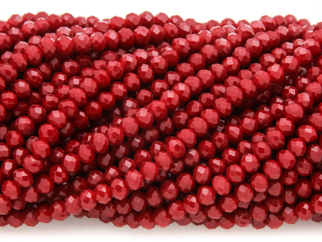 red crystal beads