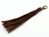 Red Brown Leather Tassel - 5" (LR84)