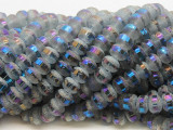 Gray Jeweltone Metallic Crystal Glass Beads 8mm (CRY454)