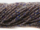 Smoky & Purple Crystal Glass Beads 4mm (CRY468)