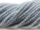 Ice Blue Metallic Crystal Glass Beads 4mm (CRY487)