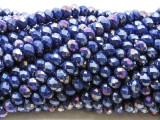 Jeweltone Blue Crystal Glass Beads 6mm (CRY498)