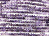 Amethyst Irregular Faceted Saucer Gemstone Beads 3-4mm (GS4432)