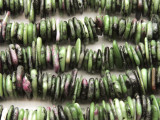 Ruby Zoisite Saucer Chip Gemstone Beads 10-15mm (GS4435)