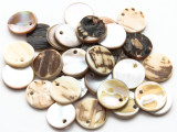 Natural Shell Pendants 15mm - 36 pieces (SH569)