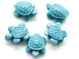 Light Blue Turtle Resin Bead 15mm (RES625)