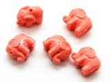 Pink Elephant Resin Bead 12mm (RES627)