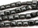 Black Agate Square Gemstone Beads 14mm (GS4494)