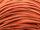 Orange Suede Leather Lace 2.5mm - 36" (LR97)