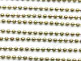 Antique Brass Plated Ball Chain 3mm - 36" (CHAIN101)