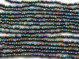 Metallic Jeweltone Glass Beads - 44" strand (JV9082)