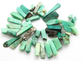 Chrysoprase Irregular Stick Gemstone Beads 5-18mm (GS4635)