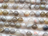 Montana Agate Faceted Round Gemstone Beads 8mm (GS4638)