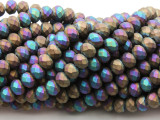 Matte Jeweltone Crystal Glass Beads 8mm (CRY512)