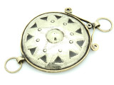 Afghan Tribal Silver Pendant - Amulet 99mm (AF771)