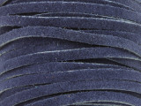 Navy Blue Suede Leather Lace 3mm - 36" (LR107)