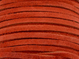 Red-Orange Suede Leather Lace 3mm - 36" (LR111)
