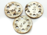 Afghan Carved Shell Button 60mm (AF713)