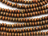 Brown Saucer Wood Beads 5mm (WD980)