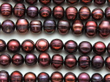 Maroon Potato Pearl Beads 8-10mm (PRL208)
