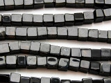 Black Onyx Cube Gemstone Beads 6-8mm (GS4727)