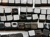 Black Onyx Cube Gemstone Beads 9-10mm (GS4730)