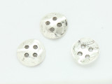 Pewter Bead - Bent Button 14mm (PB878)