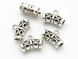 Pewter Bead - Curved Tube w/Bail 17mm (PB881)